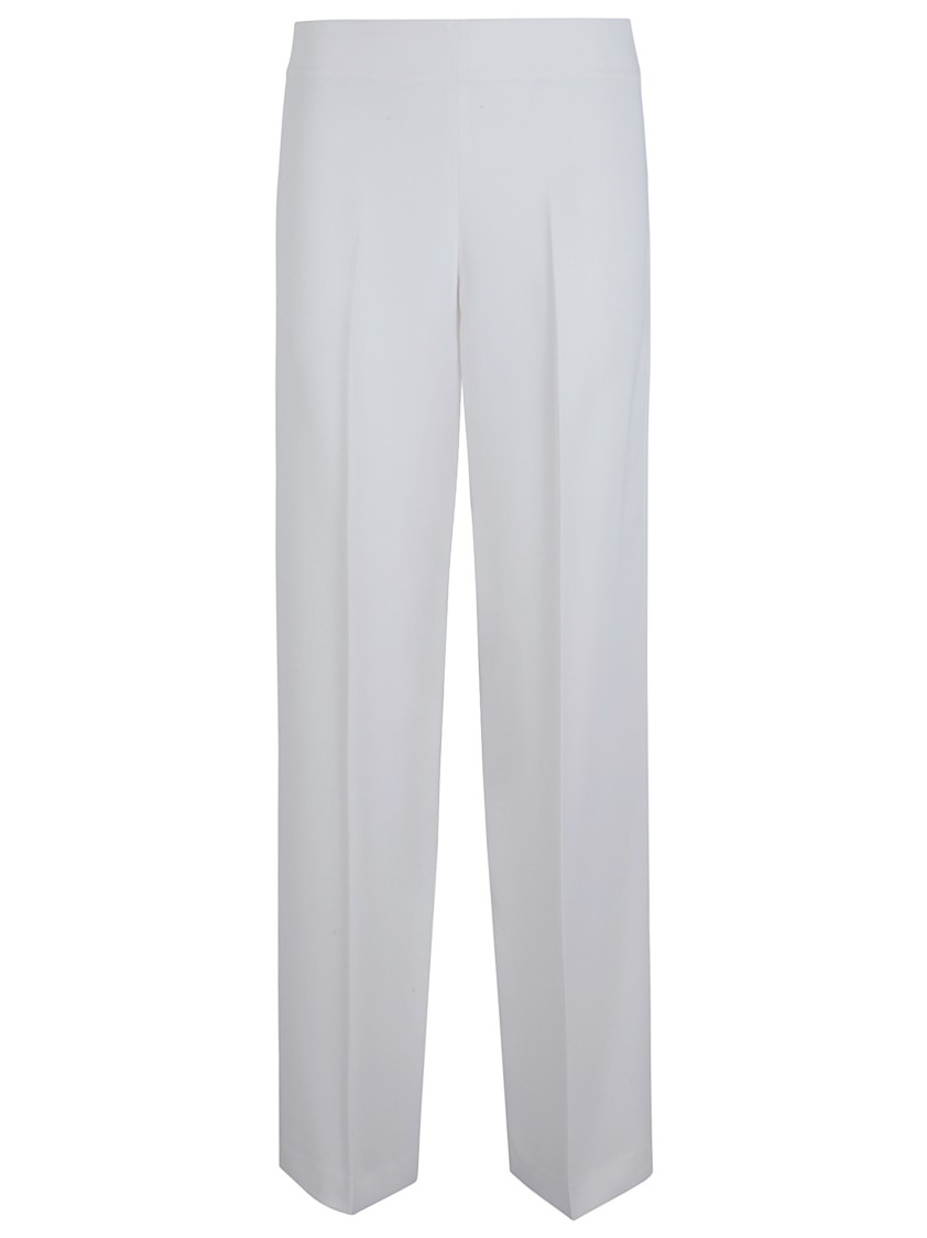 P.a.r.o.s.h . Straight-leg Trousers With Tailored Waistband In Gray