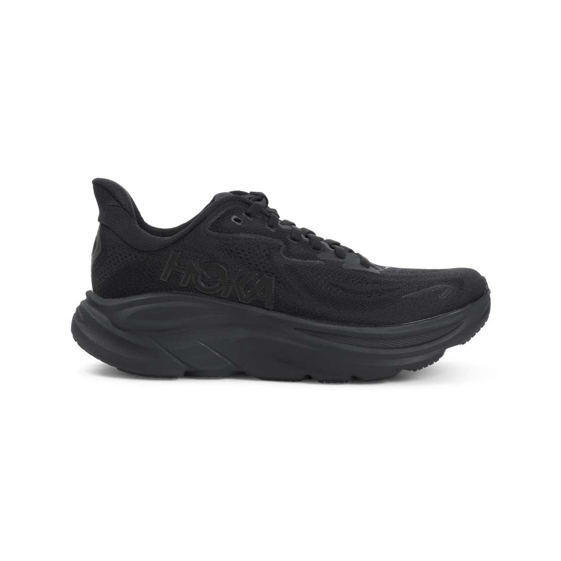 Hoka Sporty All-black Sneakers In Black