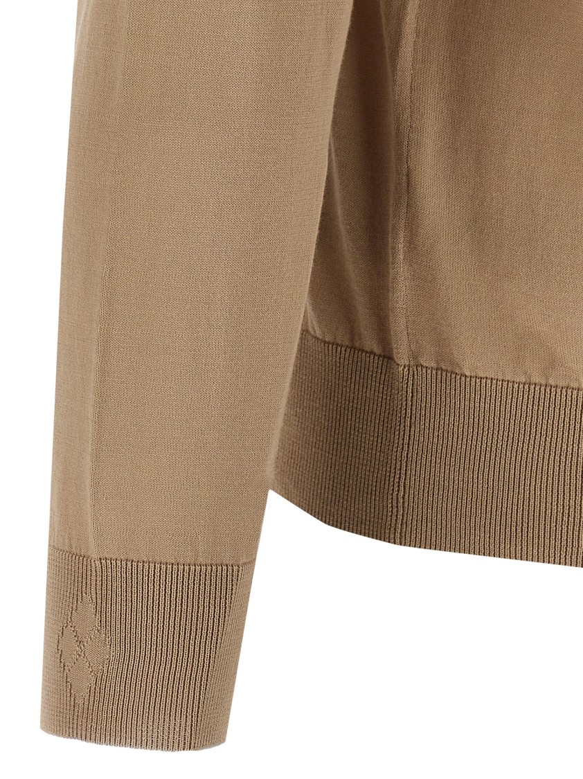 Ballantyne R Neck Sweaters And Cardigans In Brown