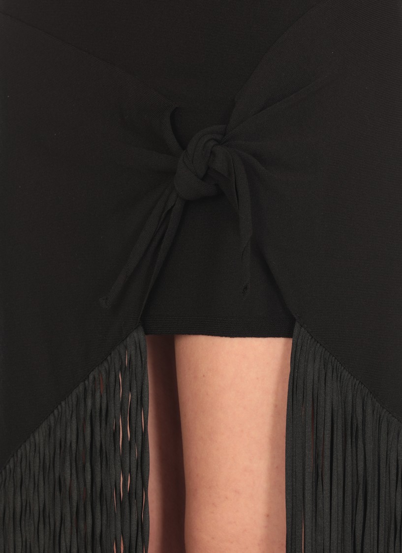 Shop Philosophy Di Lorenzo Serafini Black Viscose Skirt