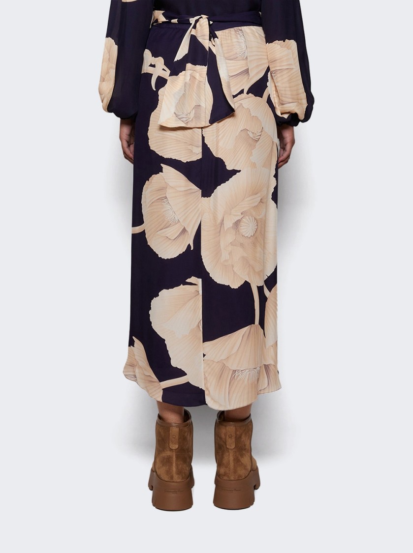 Johanna Ortiz Naturalism Wrap Skirt In Black