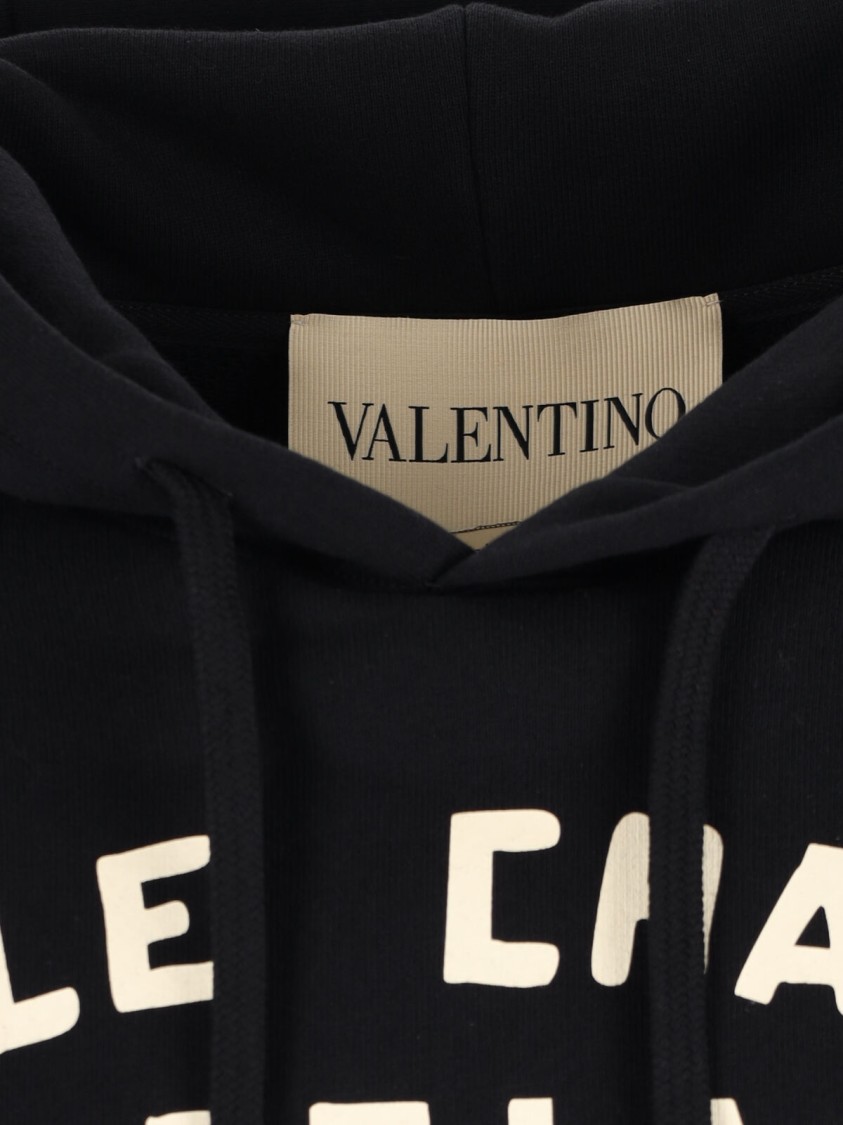 Shop Valentino Le Chat De La Maison Hoodie – Black