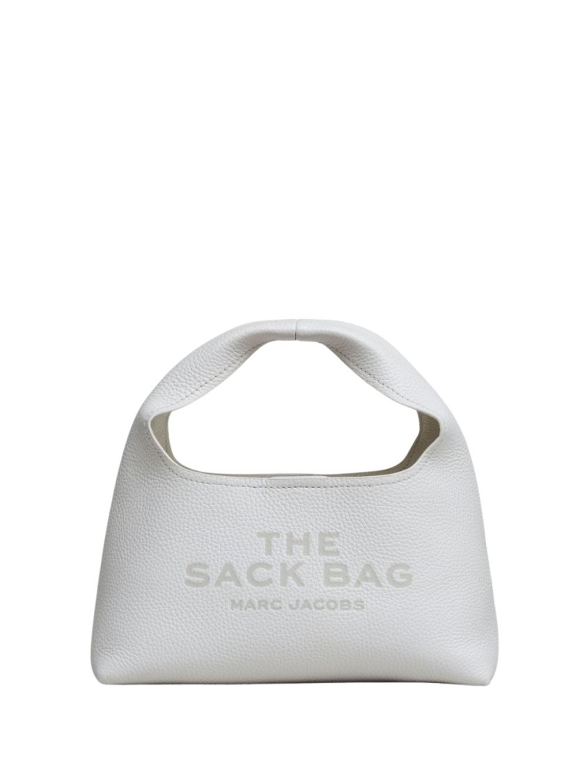 Marc Jacobs Silhouette And Textured Leather Handbag In White