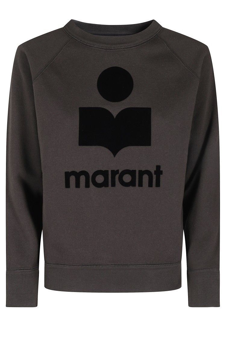 Isabel Marant Étoile Millyny Black Crewneck Sweatshirt In Gray
