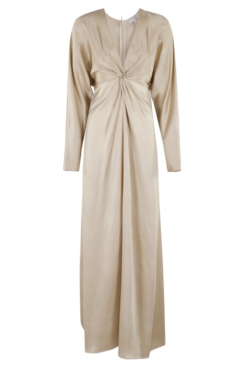 オールインワン・サロペット Antonelli Satin Evening Dress With Deep Neckline Antonelli Satin Evening Dress With Deep Neckline | THE LIST