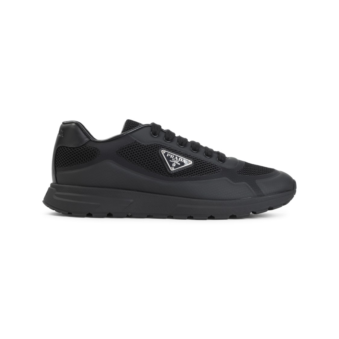 Prada Sneakers Prax 2.0 In Black Fabric And Mesh Men In Black