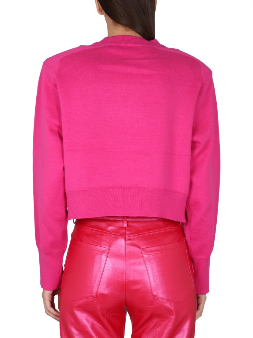 ROTATE BIRGER CHRISTENSEN ROTATE VIBRANT CROPPED SWEATSHIRT