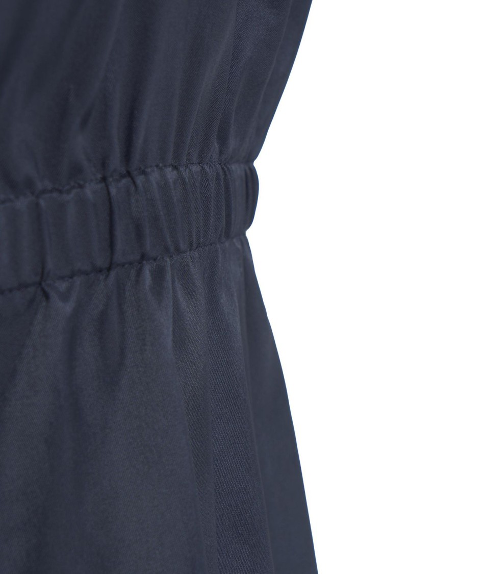 SEMICOUTURE SEMI COUTURE BLUE VEST IN VIRGIN WOOL BLEND