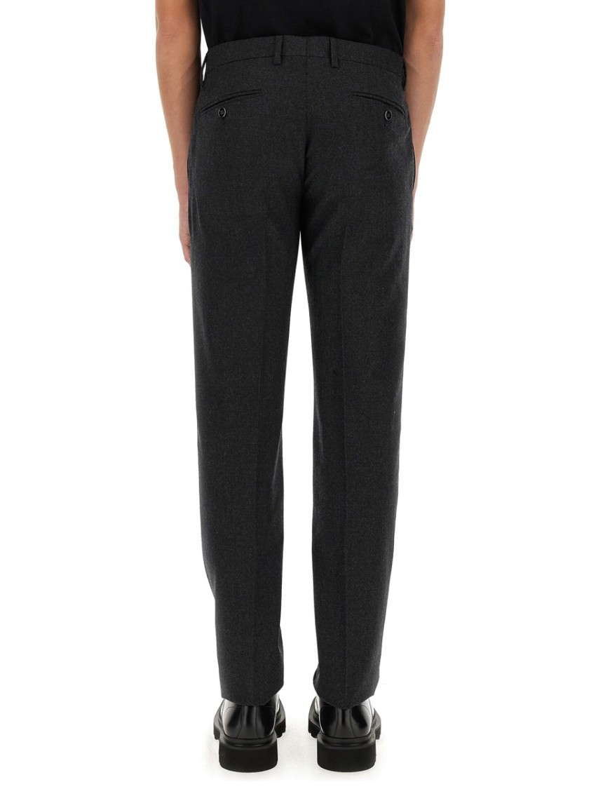 Dolce & Gabbana Men Wool Pants In Grey
