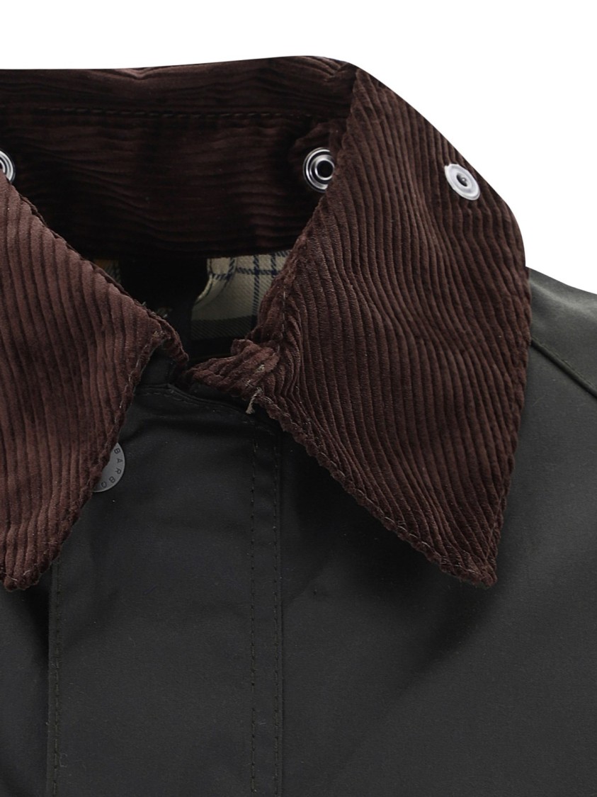 Barbour Bedale Wax Jacket In Gray