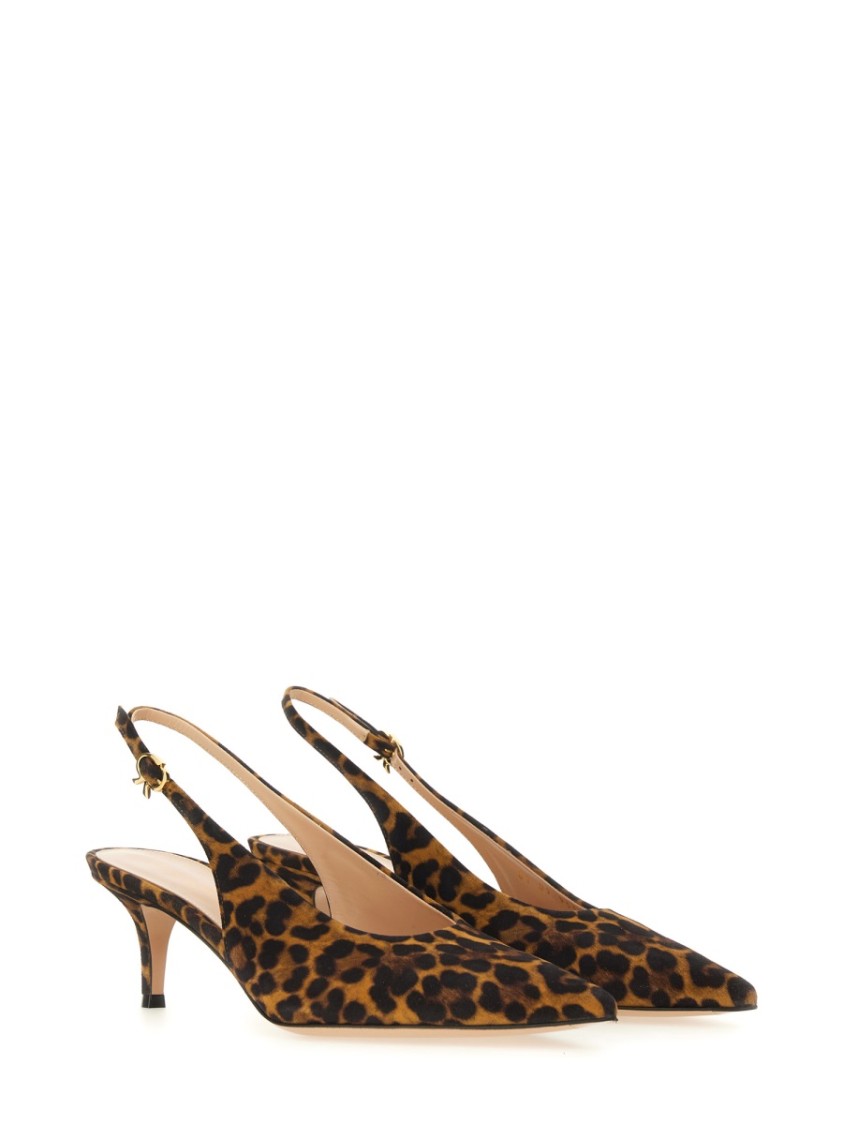 Gianvito Rossi "robbie" Slingback In Brown