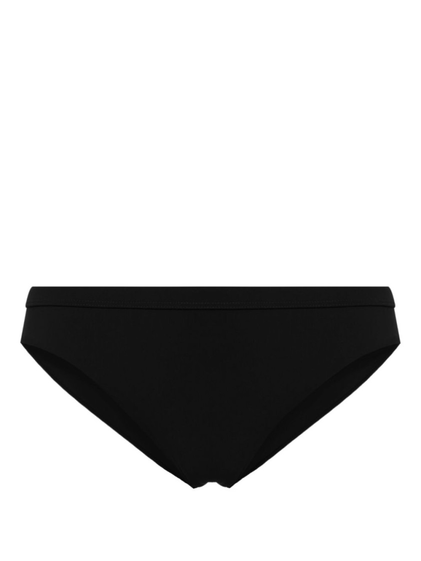 Jil Sander Elasticated-waistband Bikini Bottom In Black