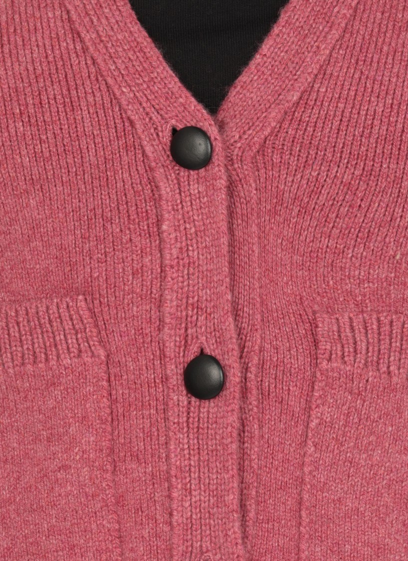 Khaite Scarlet V-neck Cashmere Cardigan In Pink