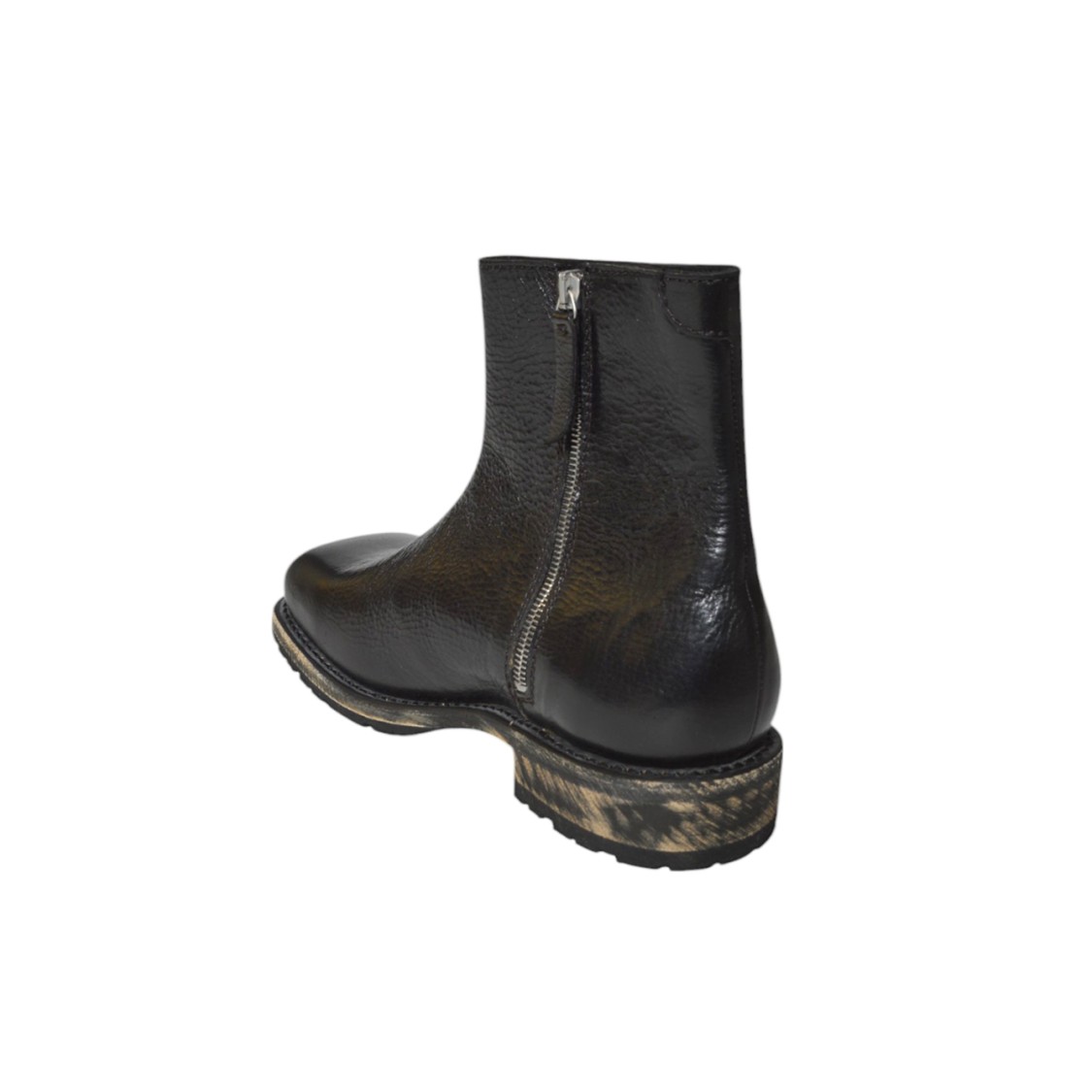 Our Legacy Stivale Engine In Pelle Nera In Black