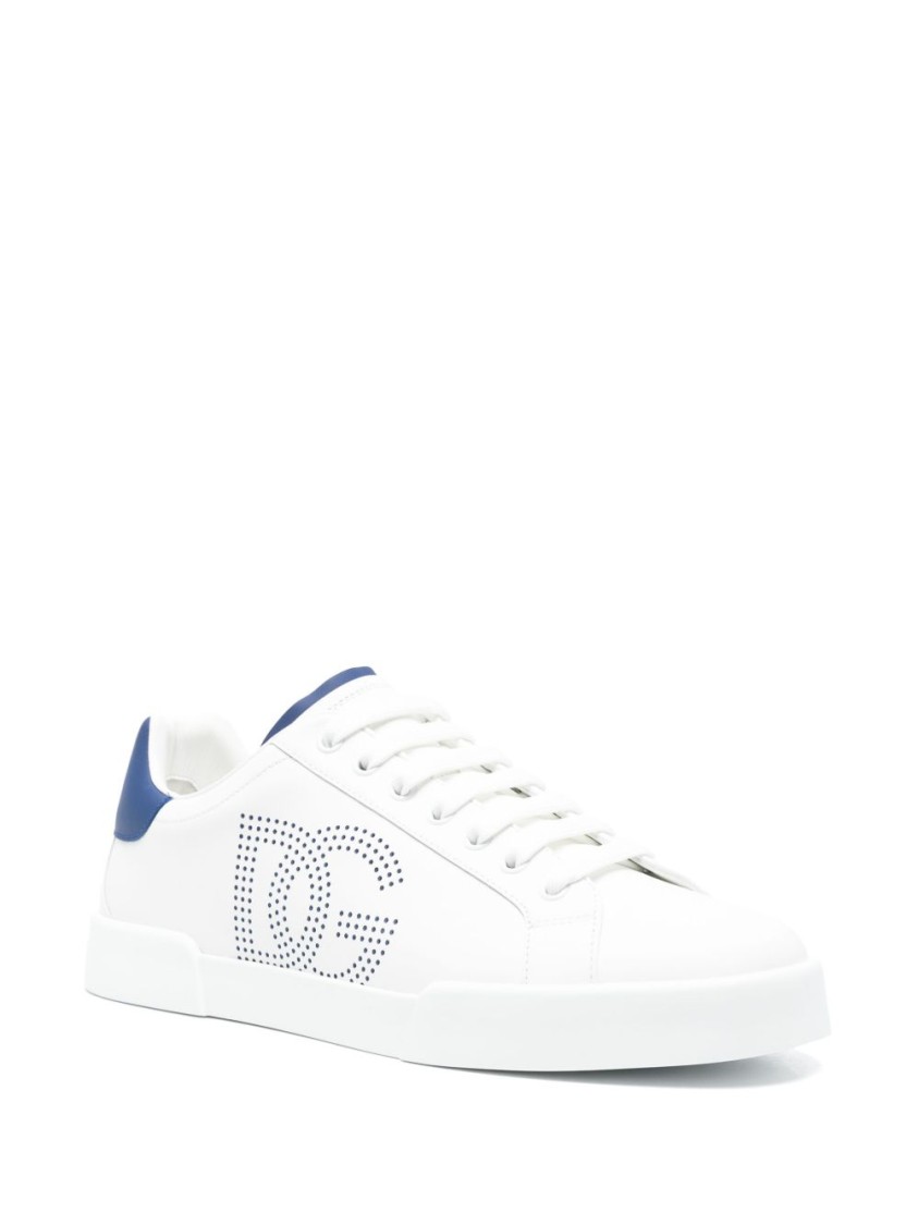 Dolce & Gabbana Sneakers From The Portofino Line In Nappa Leather In White