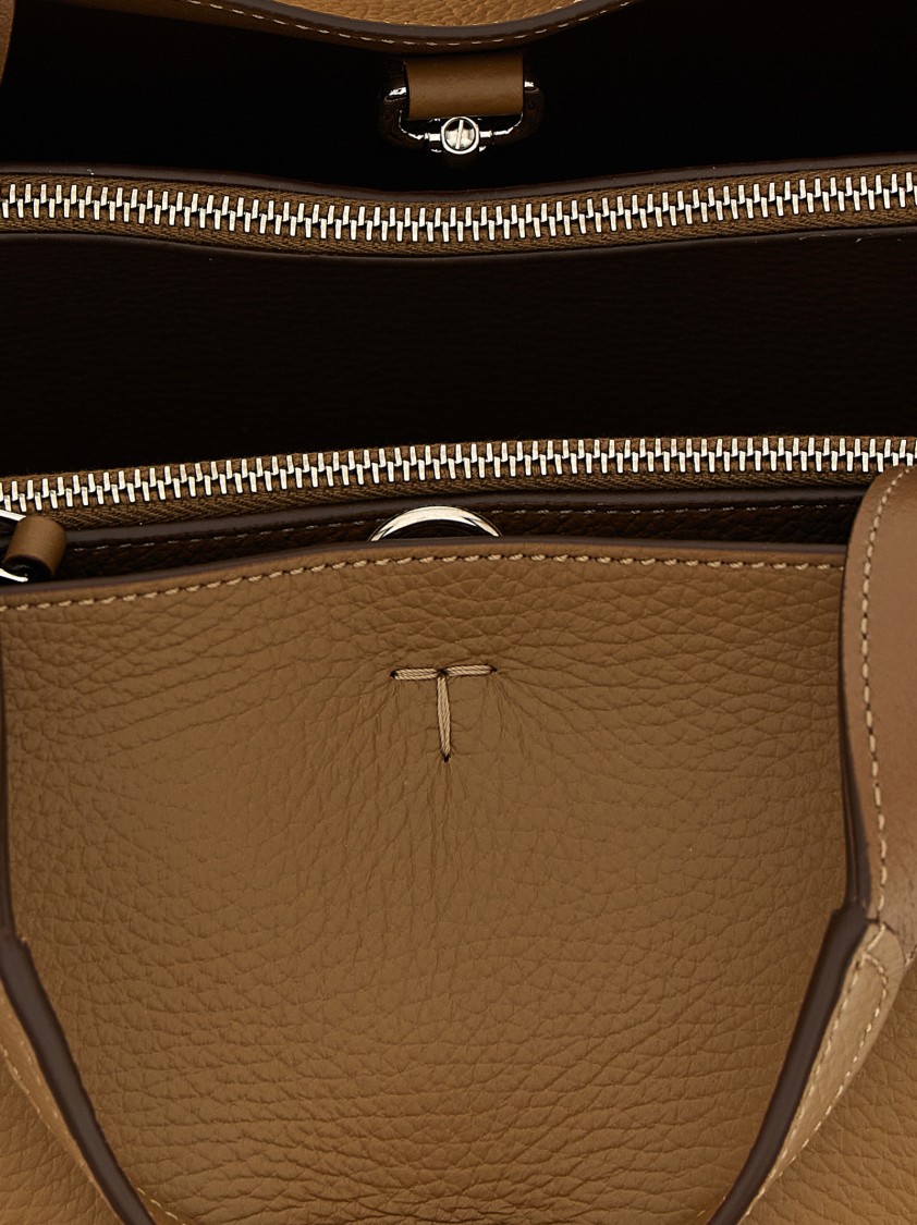 Tod's Mini Leather Handbag Hand Bags Brown In Brown