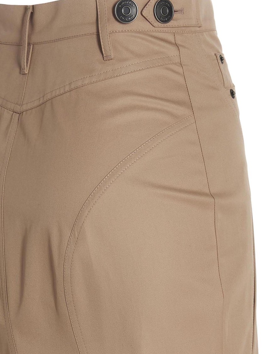 Burberry Button-closure Maxi Skirt With Flattering Silhouette In Brown