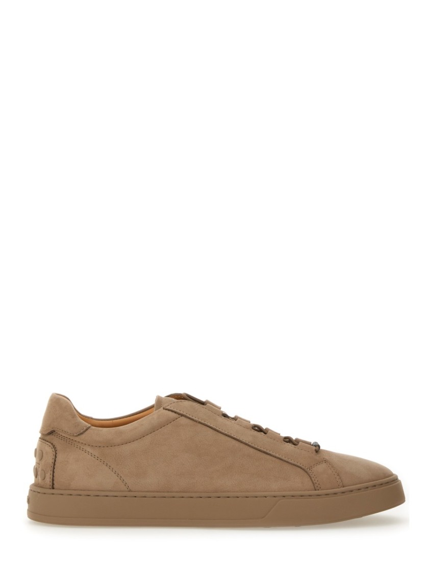 Tod's Elastic Nubuck Creta Sneakers In Neutrals