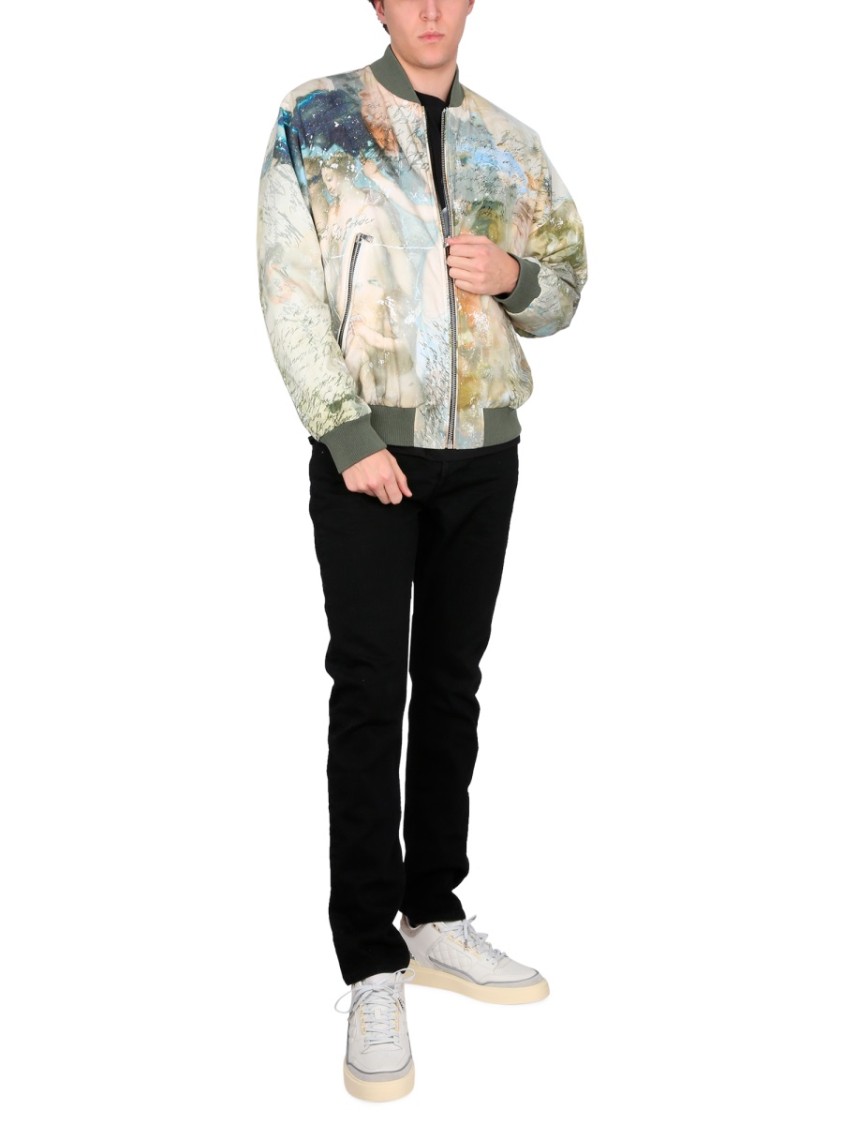 Shop Balmain Reversible Bomber Jacket
