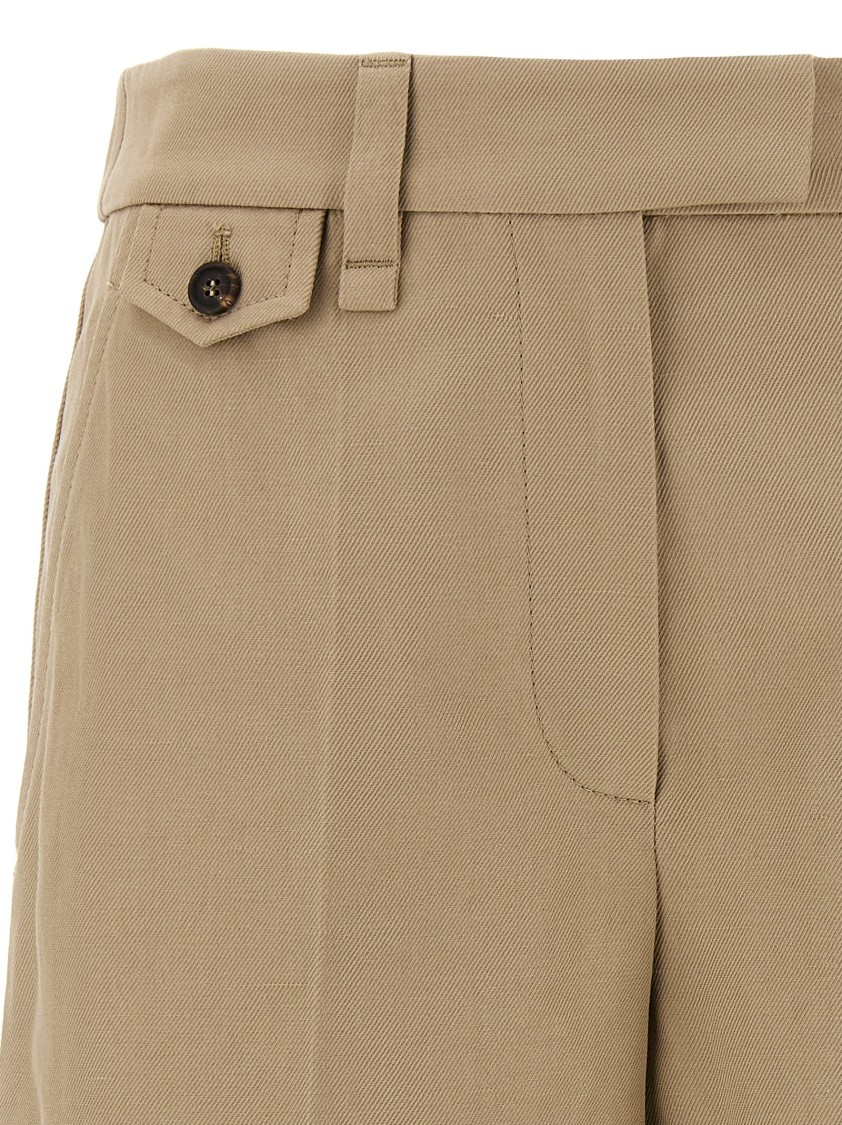 Brunello Cucinelli Rolled Hem Bermuda Shorts In Brown