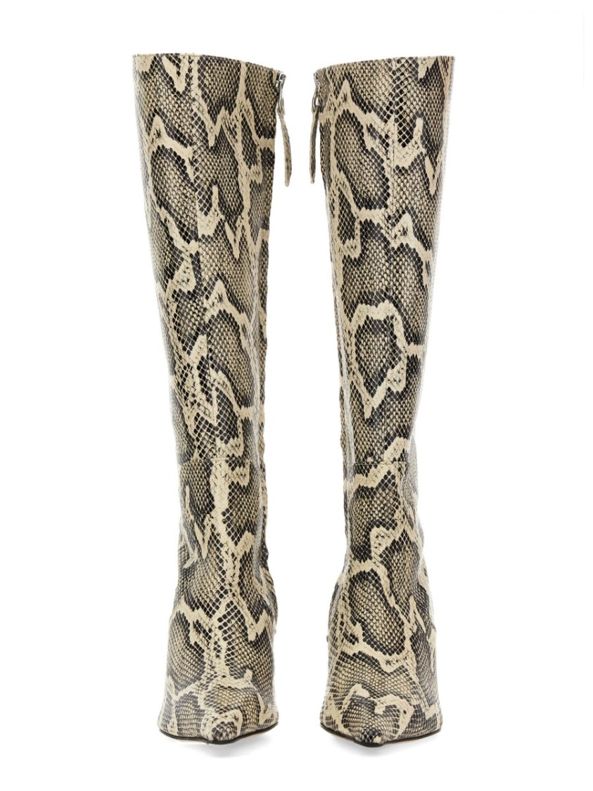 Aeyde Bottes À Imprimé En Cuir