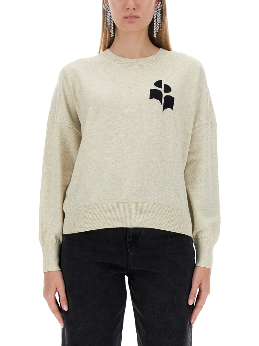 Shop Isabel Marant Étoile Soft Texture Knit Sweater In Black