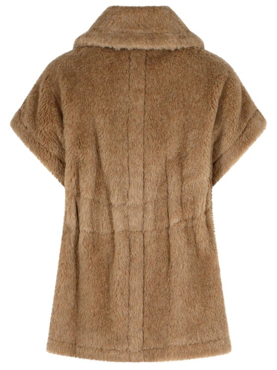 Max Mara 'Newabavo4' 'Teddy' Cape In Bronze Alpaca And