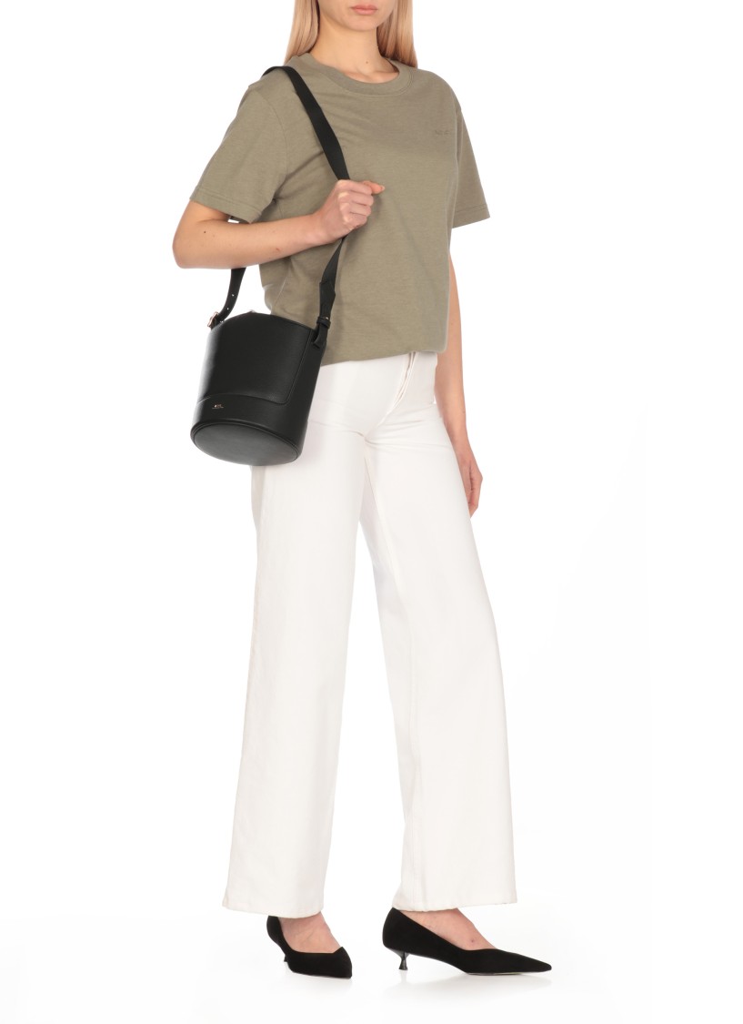 Apc Clinteau High-rise Wide-leg Jeans In White