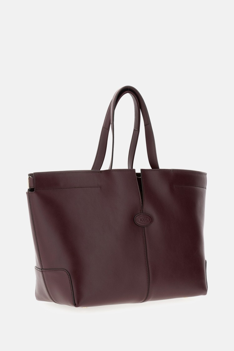 Tod's Dbm Shopping Midium In Burgundy
