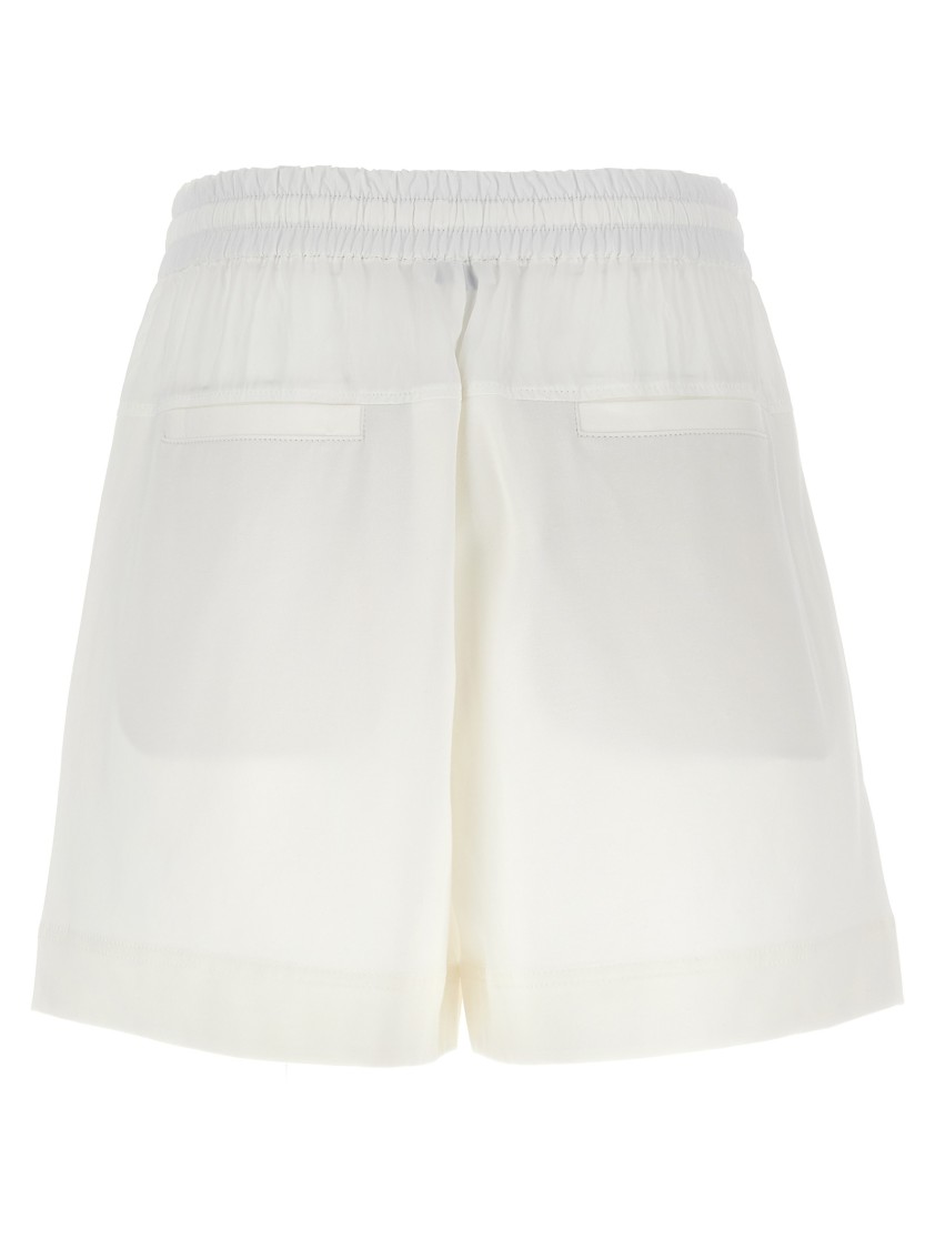 【関税込み】BRUNELLO CUCINELLI Paneled Track' shorts Paneled Track shorts for Woman in White | Brunello Cucinelli