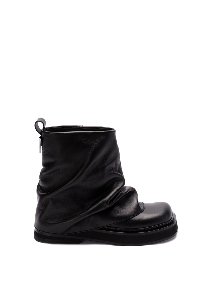 Attico The 'mini Robin Combat' Ankle Boots In Black