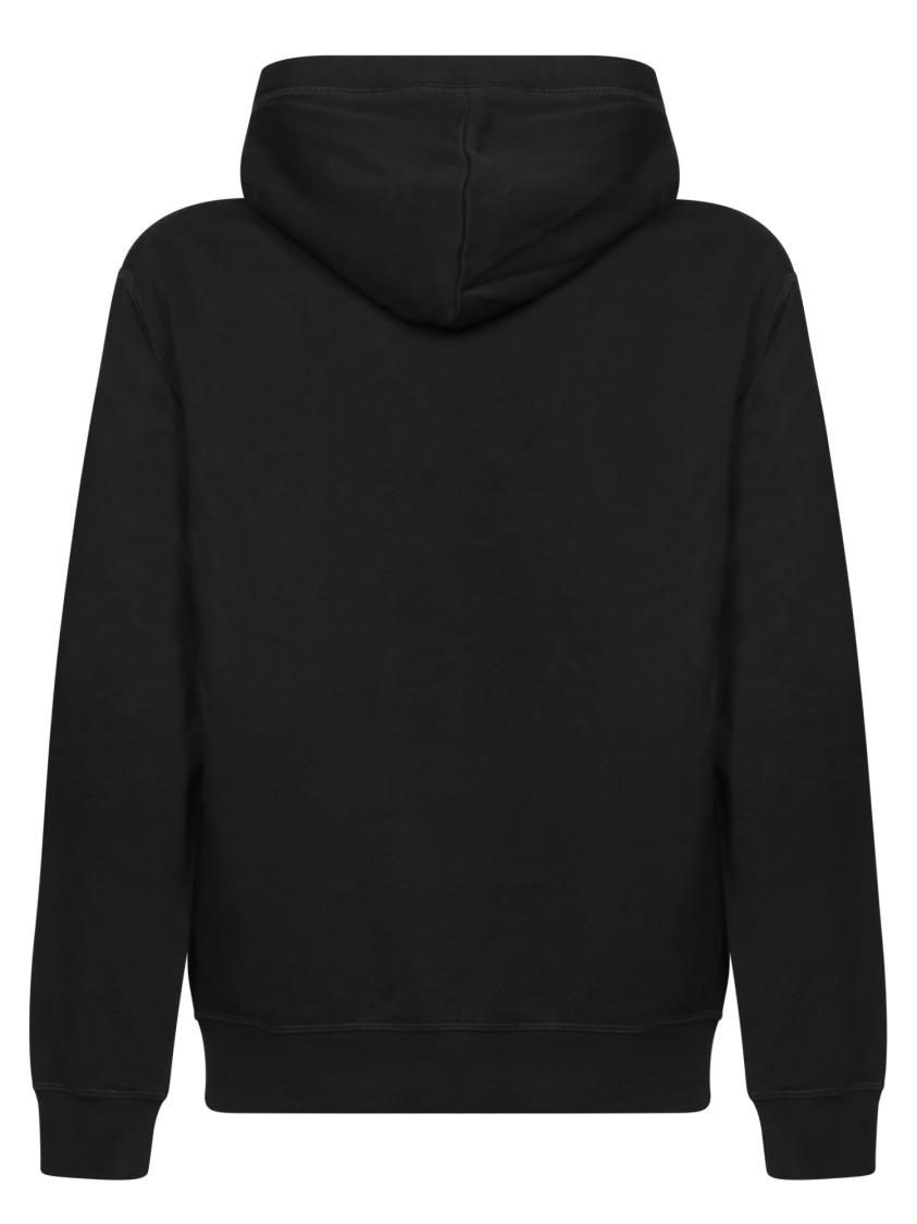 Shop Dsquared2 Icon Logo Black Sweatshirt With Classic Hood