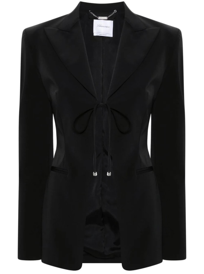 Blumarine Single-breasted Jacket With V-neckline