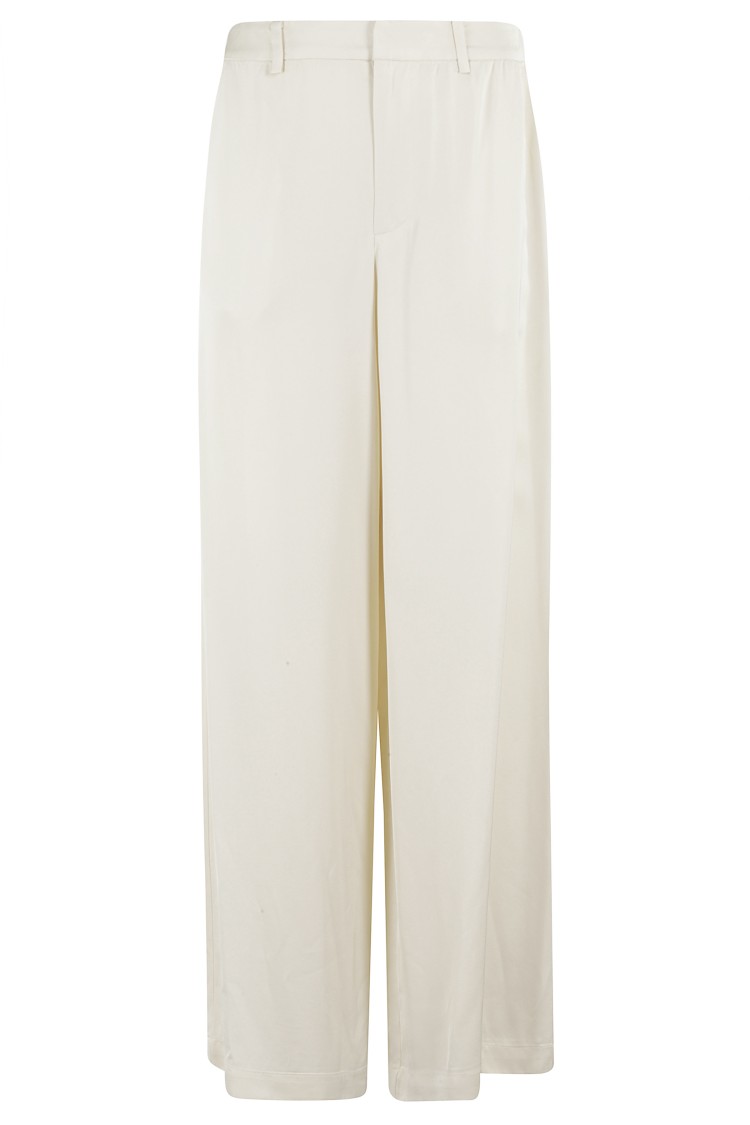 Isabelle Blanche High-waisted Viscose Crepe Trousers