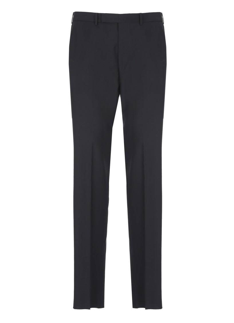 ZEGNA ZEGNA DARK BLUE WOOL PANTS