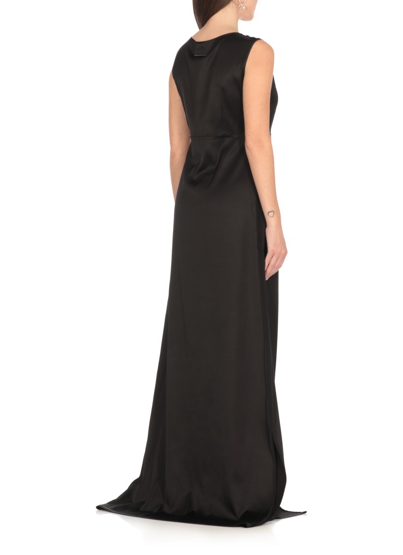 Mm6 Maison Margiela Mm6 By Maison Margiela Black Viscose Dress In Black