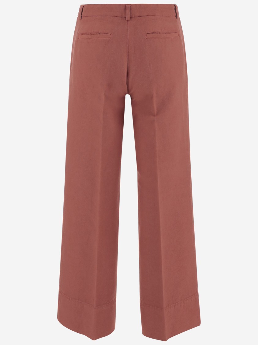 Shop Ql2 Linen And Cotton Pants In Brown