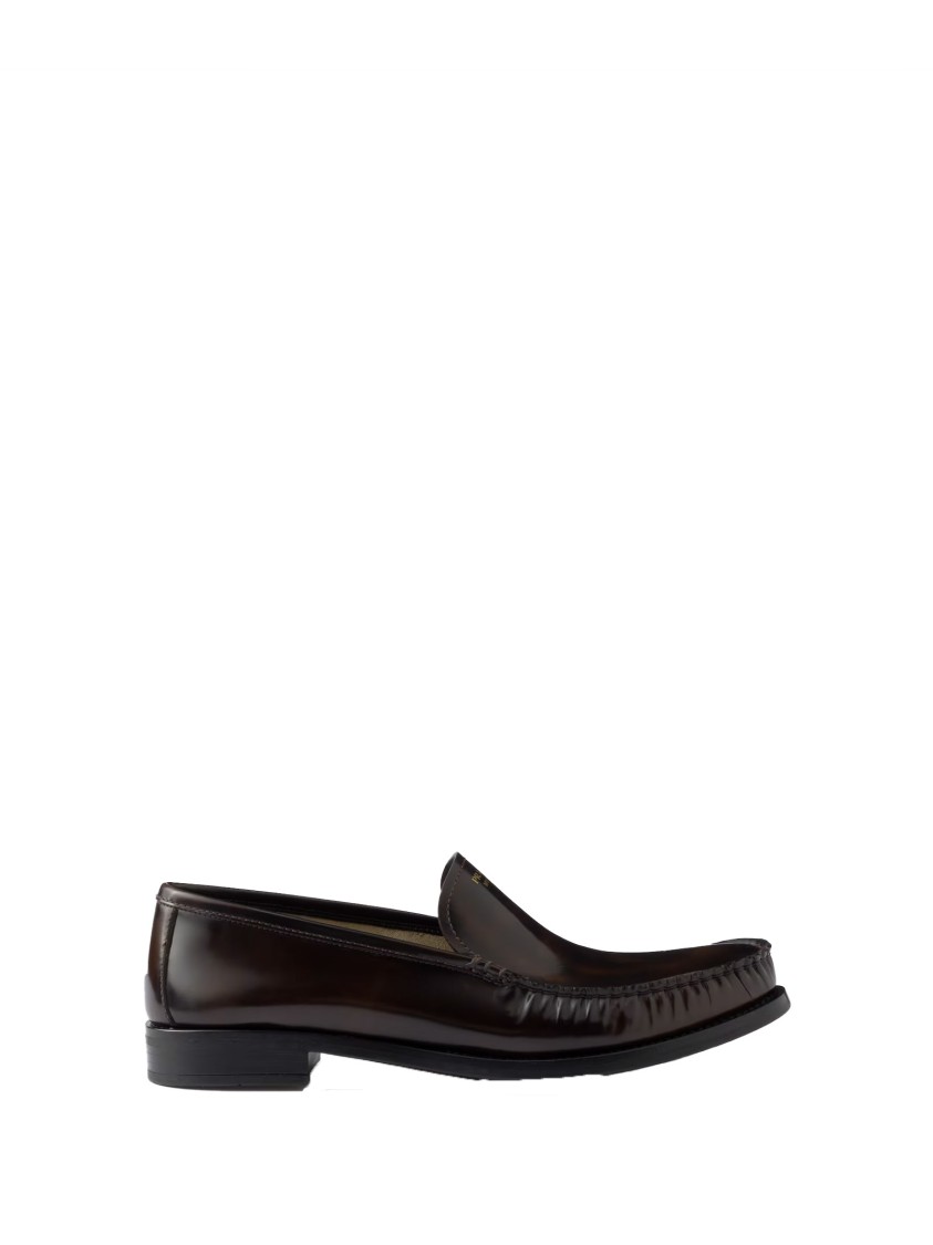 Prada Women's Dark Leather Loafers