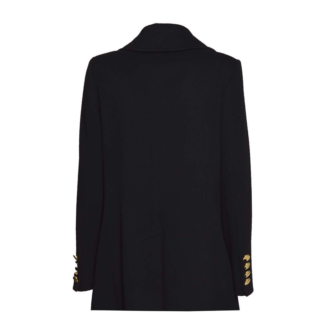 Tagliatore Blue Cashmere And Wool Blanche Coat In Black