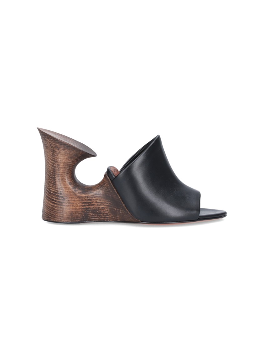Alaïa La Sculpture Sandals In Black