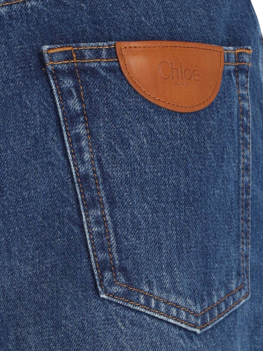Shop Chloé Palazzo Jeans – Blue