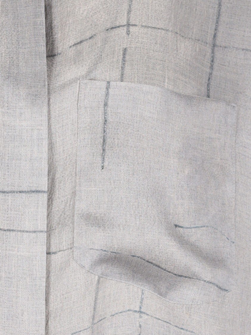 Giorgio Armani Printed Silk Satin Shirt