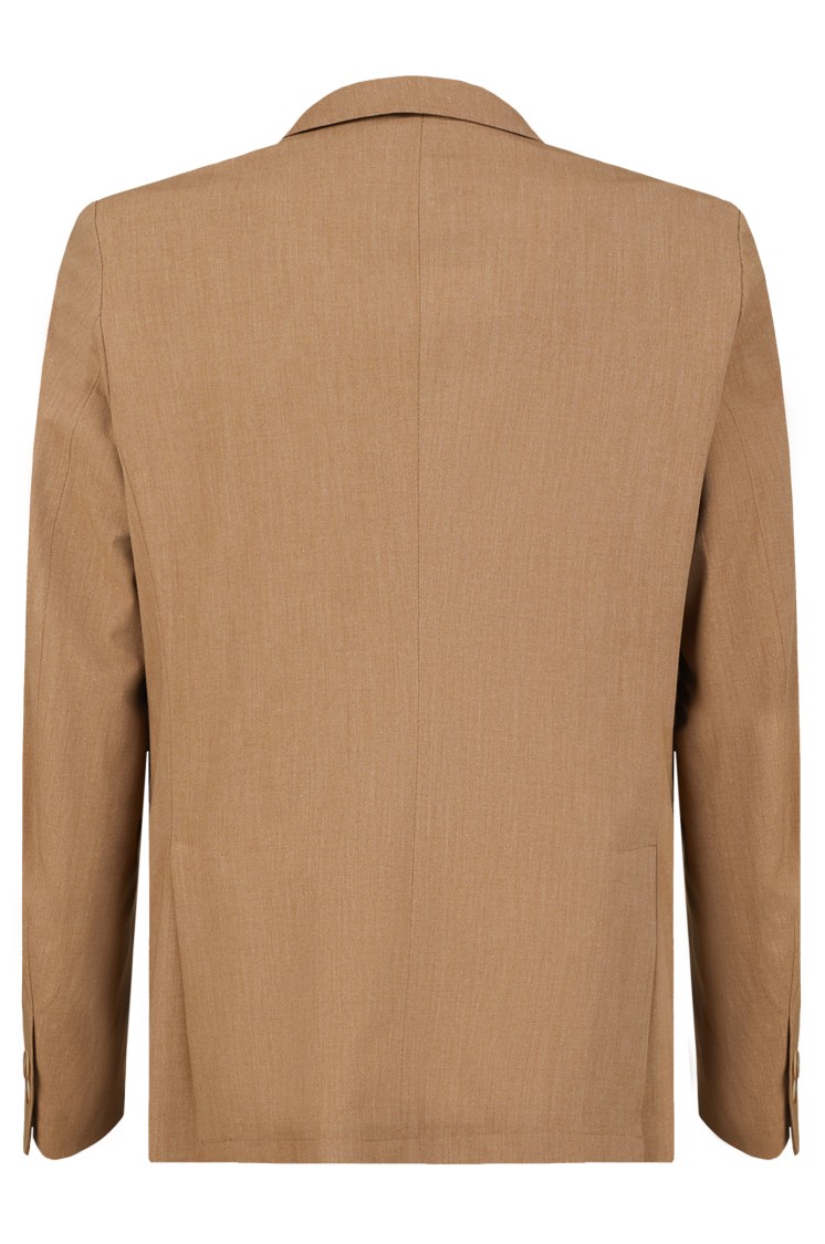 Gazzarrini X Michele Franzese Tailored Brown Blazer With Single-breasted Design In Brown