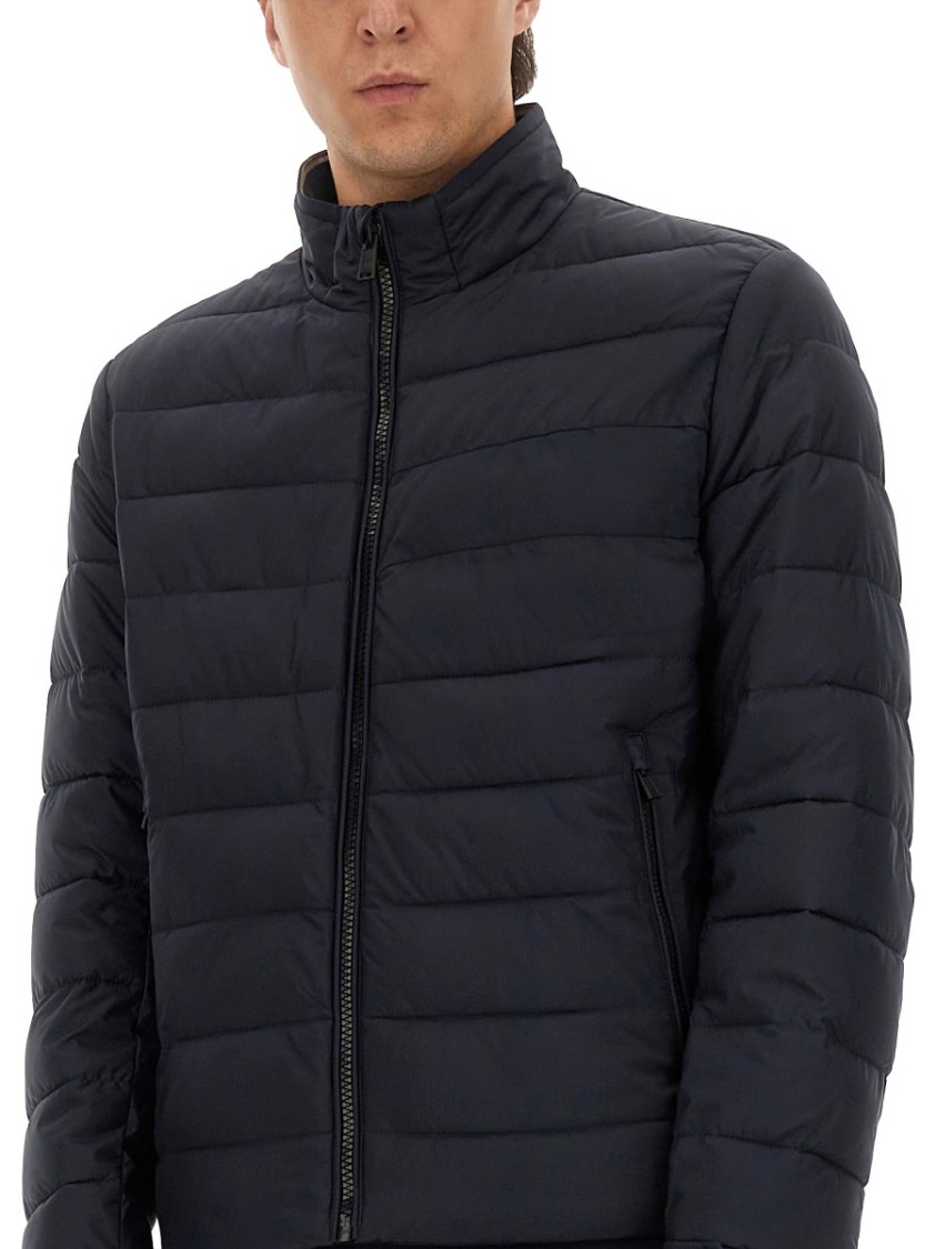 Hugo Boss Boss Regular Fit Water Repellent Jacket In Blue