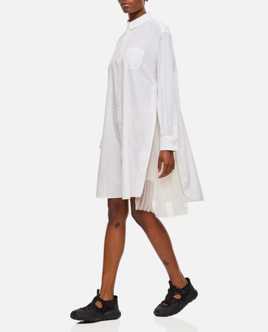 SACAI SACAI COTTON POPLIN DRESS
