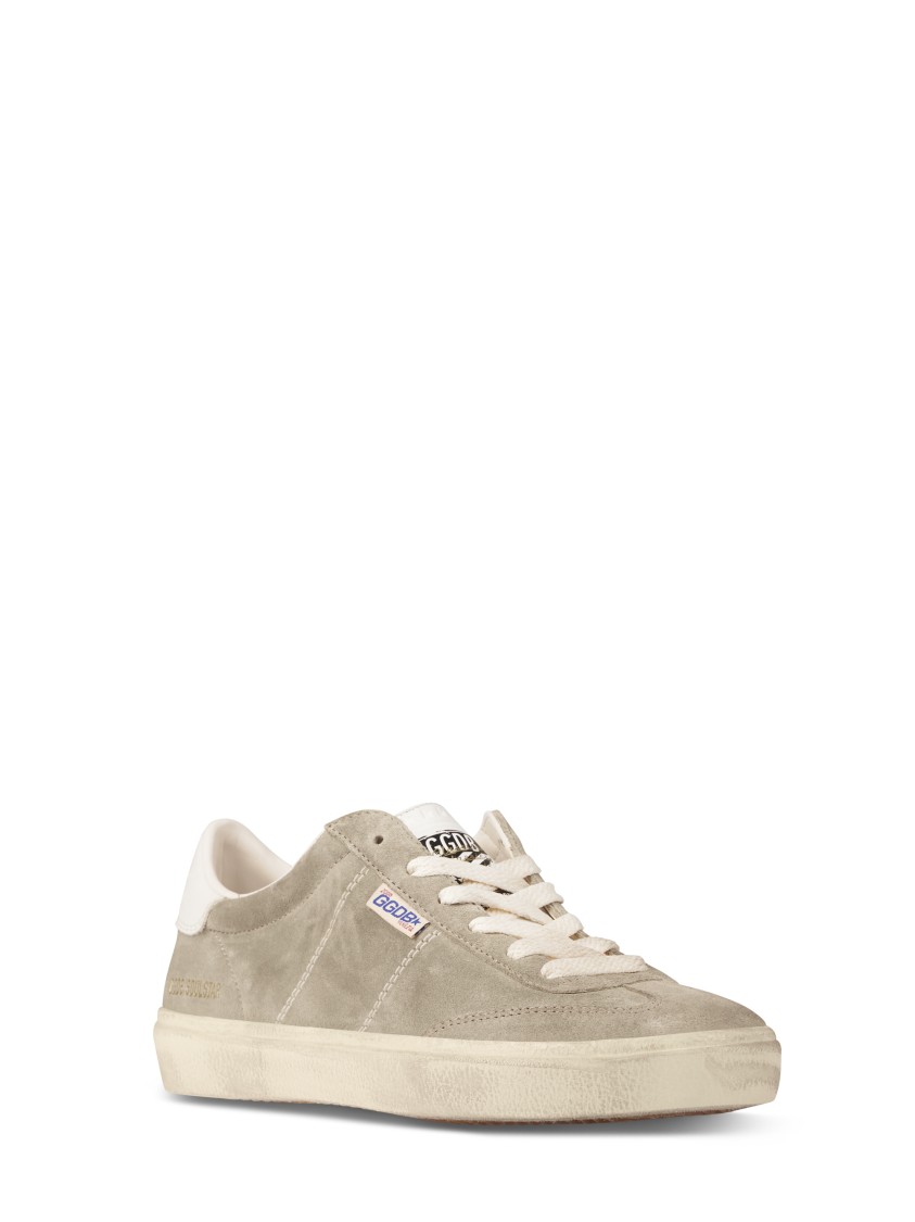 Golden Goose Soft Suede Lace-up Sneakers With Subtle Branding In Green