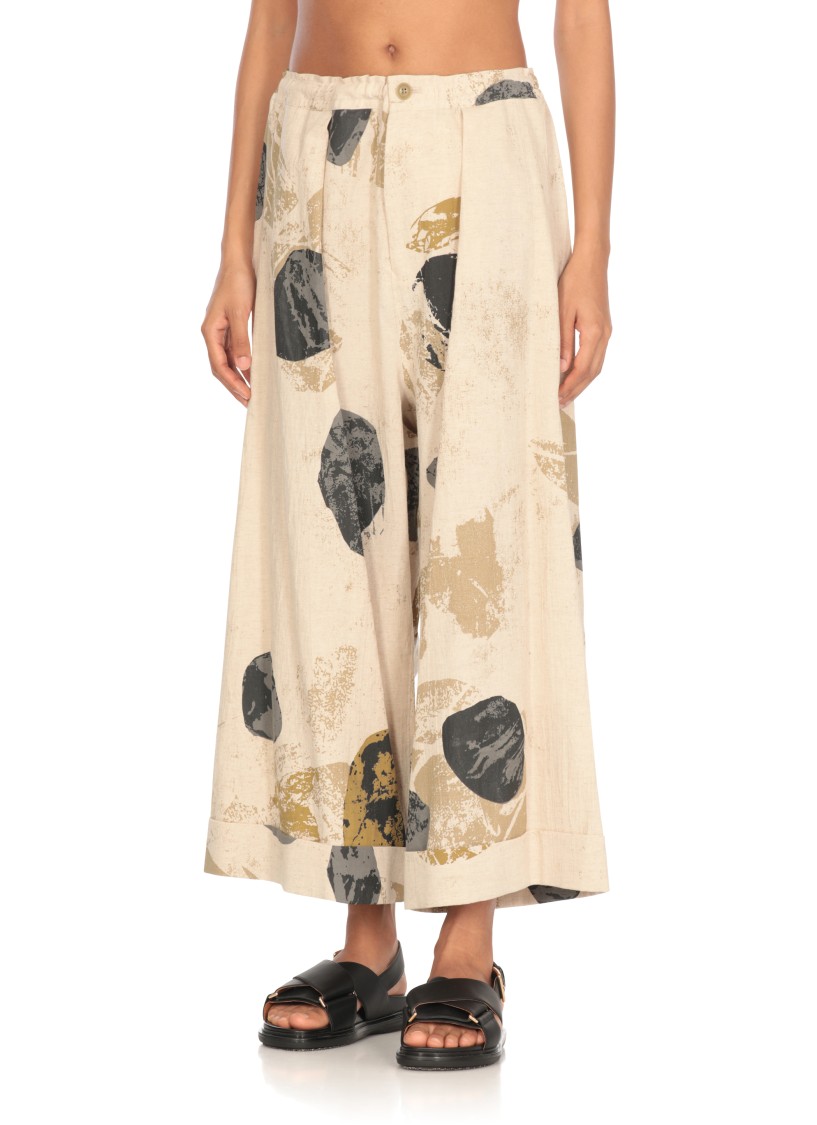 Y's Abstract-print Trousers