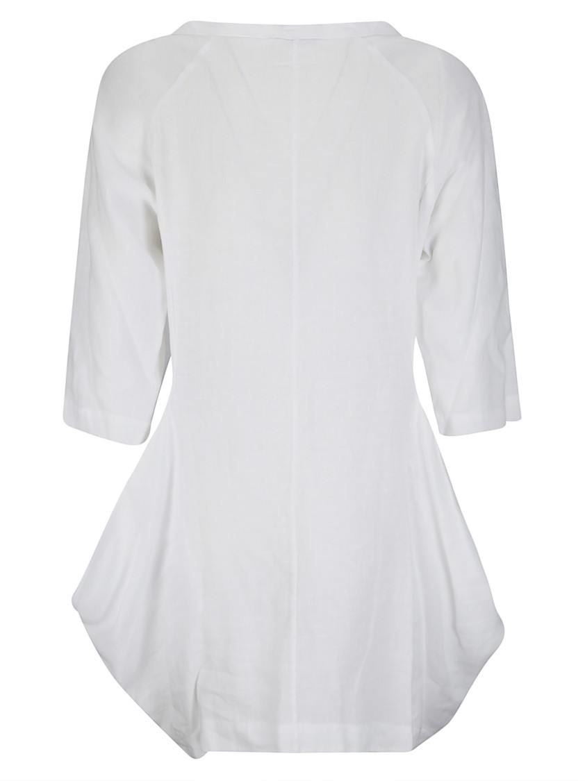 Stefano Mortari Flowing Linen Tunic In Neutral
