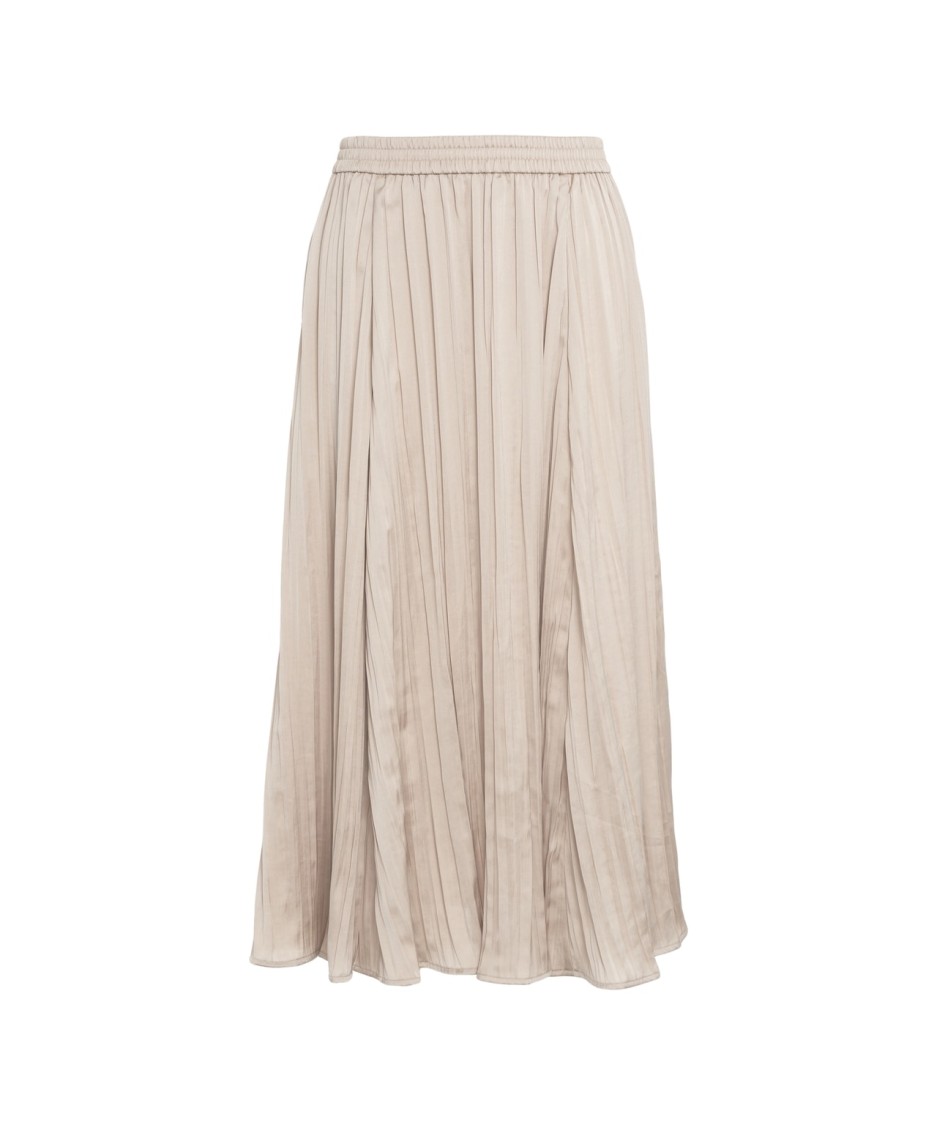 MICHAEL KORS MICHAEL KORS CALF-LENGTH ACCORDION PLEATED SKIRT WITH ELASTIC WAISTBAND