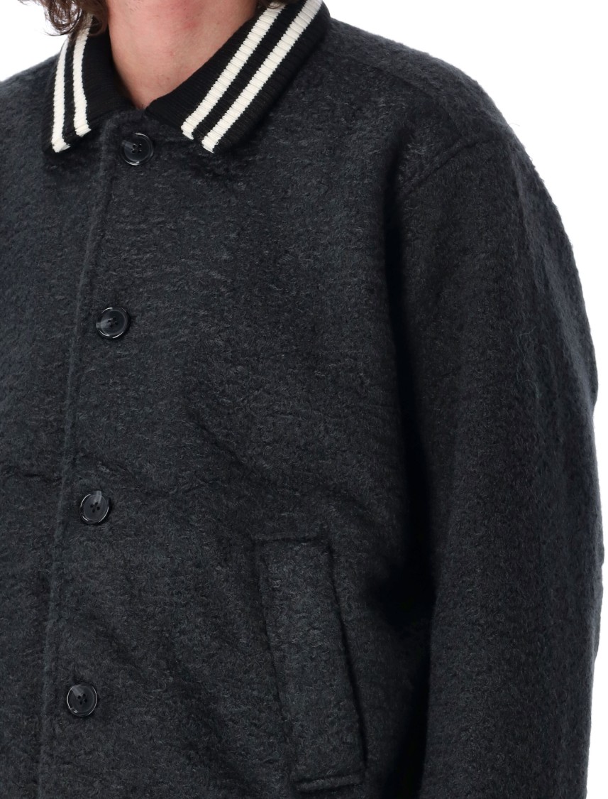 Shop Obey Saunders Blouson Jacket In Black